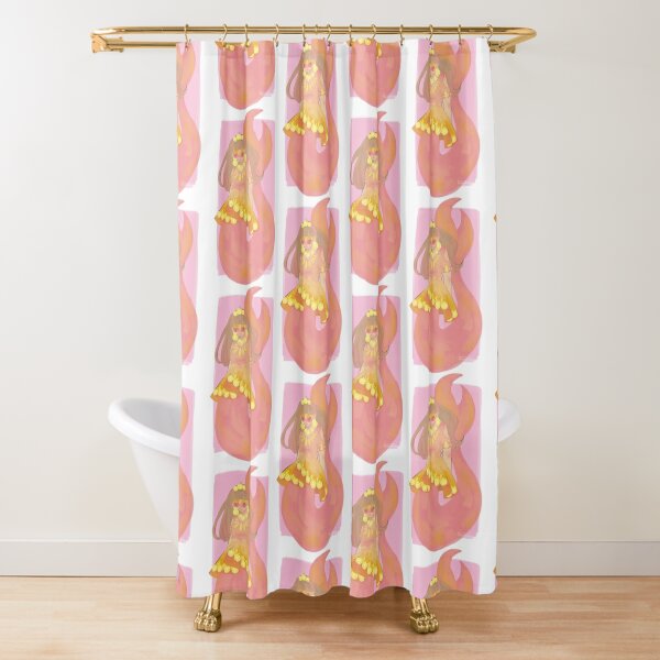 Summertime Mermaid Shower Curtain