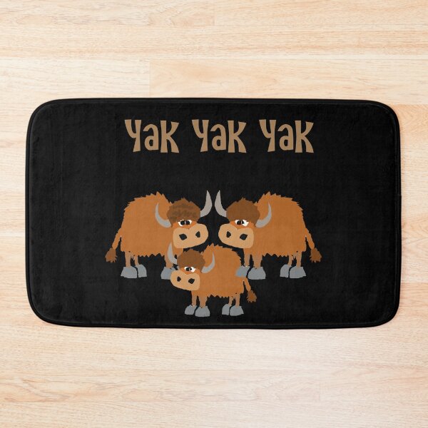 Item preview, Funny Yak Yak Yak Pun Cartoon with three Yak Animals designed and sold by Nature's Fancy.