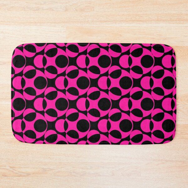 Item preview, Pink and Black Polka Dot Abstract Pattern designed and sold by wordznart.