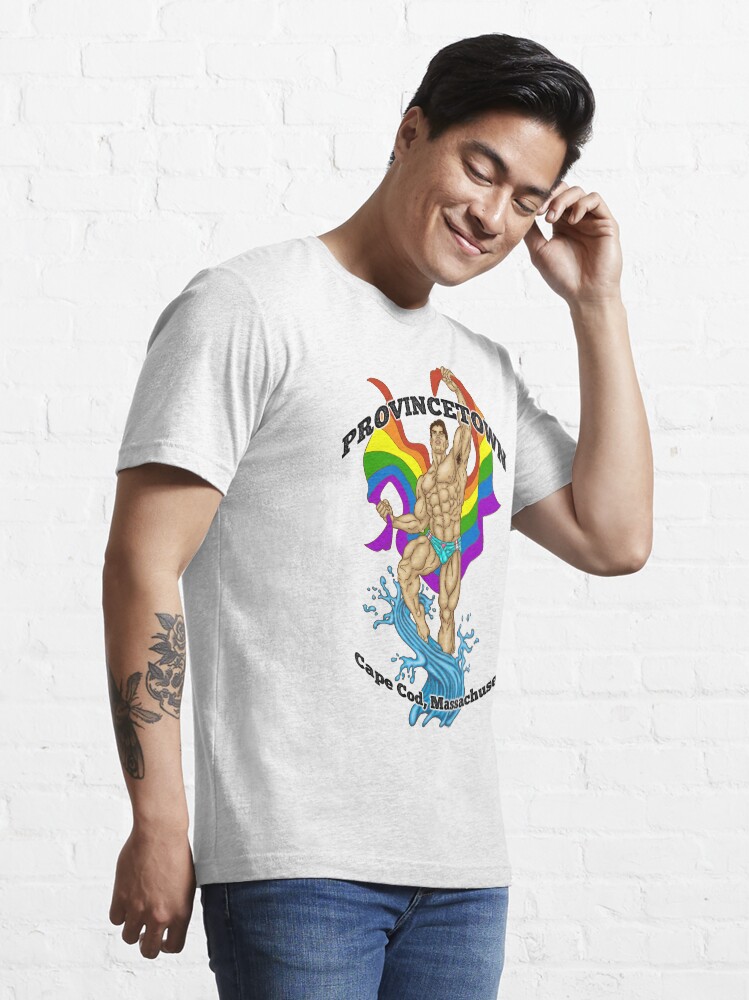 Provincetown Hunk Asian Essential T Shirt for Sale by AbbottDesigns Redbubble