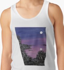 Camiseta de tirantes Noche llena de luna (oscura)