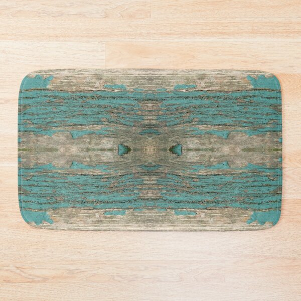 Item preview, Rustic weathered Wood - Weathered Wooden Plank - Beautiful knotty wood weathered turquoise paint designed and sold by TurningMoss.