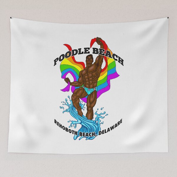 Item preview, Poodle Beach Rehoboth Beach Hunk African designed and sold by AbbottDesigns.
