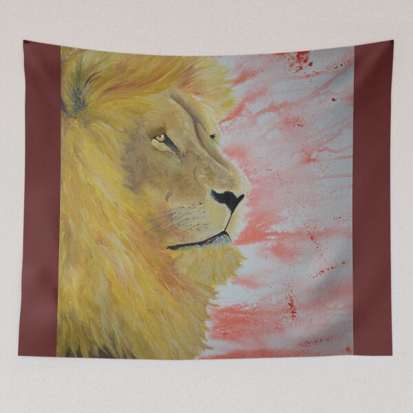 Item preview, Lion-Red-Orange designed and sold by Austin Fabinski Art.
