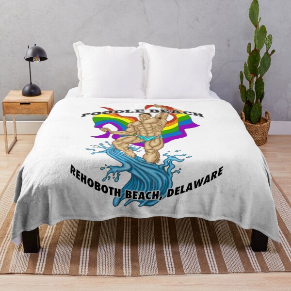 Item preview, Poodle Beach Rehoboth Beach Hunk Asian designed and sold by AbbottDesigns.