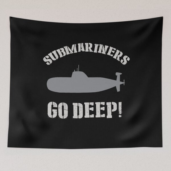 Item preview, Submariners Go Deep Submarine Navy designed and sold by funnytshirtemp.