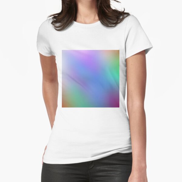 Optical illusion, #pattern, #abstract, #art, #design, shape, spiral, curve, decoration, futuristic, psychedelic Fitted T-Shirt