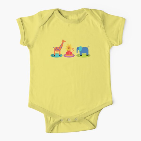 african animals Short Sleeve Baby One-Piece