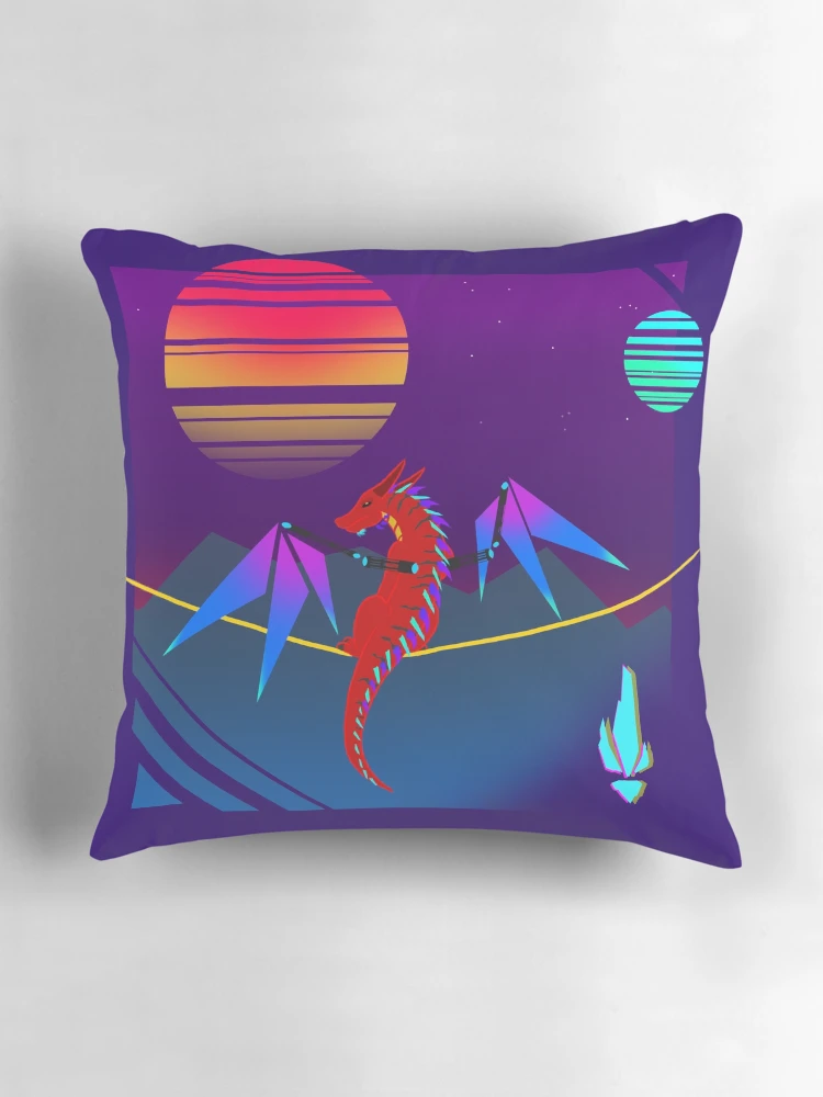 Thumbnail 3 of 4, Pillow, Star-Raptor Sunset Tee designed and sold by Star-Raptor.