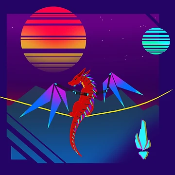 Artwork thumbnail, Star-Raptor Sunset Tee by Star-Raptor