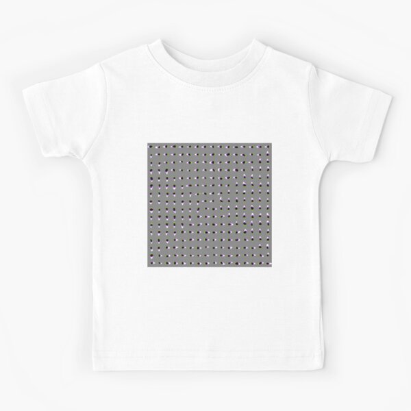 Optical illusion, #pattern, #abstract, #art, #design, shape, spiral, curve, decoration, futuristic, psychedelic Kids T-Shirt