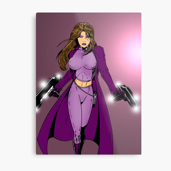 Lady Solitaire The Vampire Hunter Metal Print