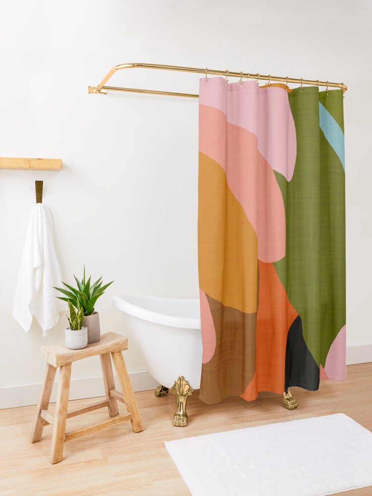 Alternate view of Floria Shower Curtain