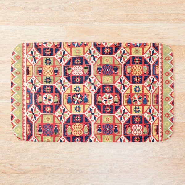Item preview, Rollakan Täcke Skåne Swedish Bedspread Print  designed and sold by Vicky Brago-Mitchell®.