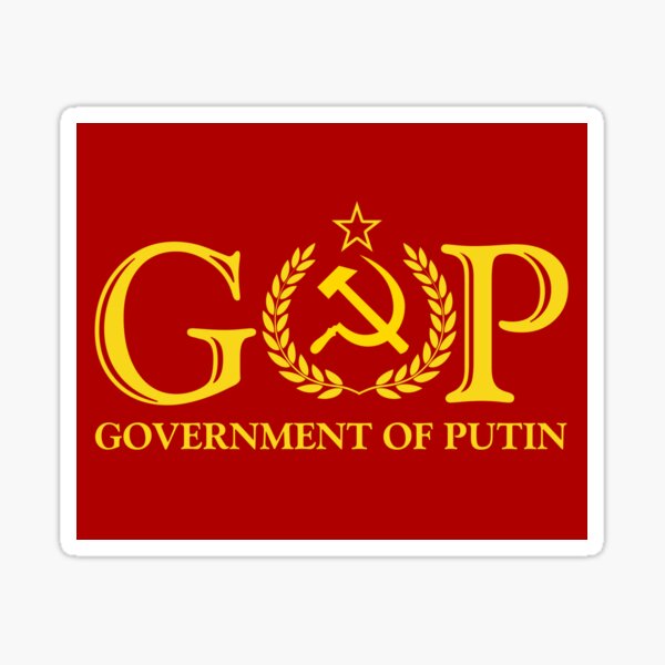 GOP | Government of Putin | Anti Republican Sticker
