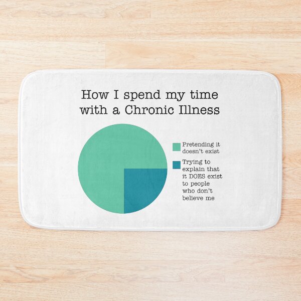 Item preview, Chronic Illness Pie Chart - blue1 designed and sold by BlueOrenda.