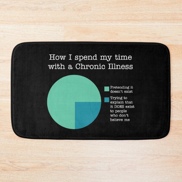 Item preview, Chronic Illness Pie Chart - blue2 designed and sold by BlueOrenda.