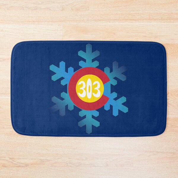 Item preview, Hand Drawn Colorado Flag Snowflake 303 Area Code designed and sold by itsrturn.