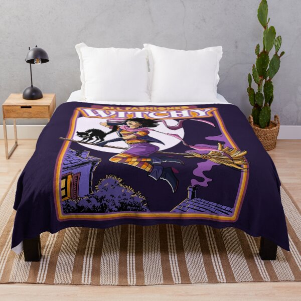 Item preview, Vintage All Fashioned Witchy girl and Black cat Witchcraft designed and sold by AlteregoShop.