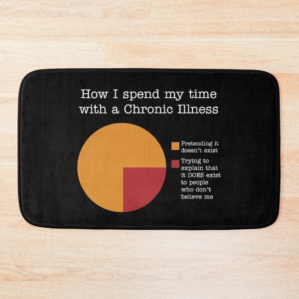 Item preview, Chronic Illness Pie Chart - red2 designed and sold by BlueOrenda.