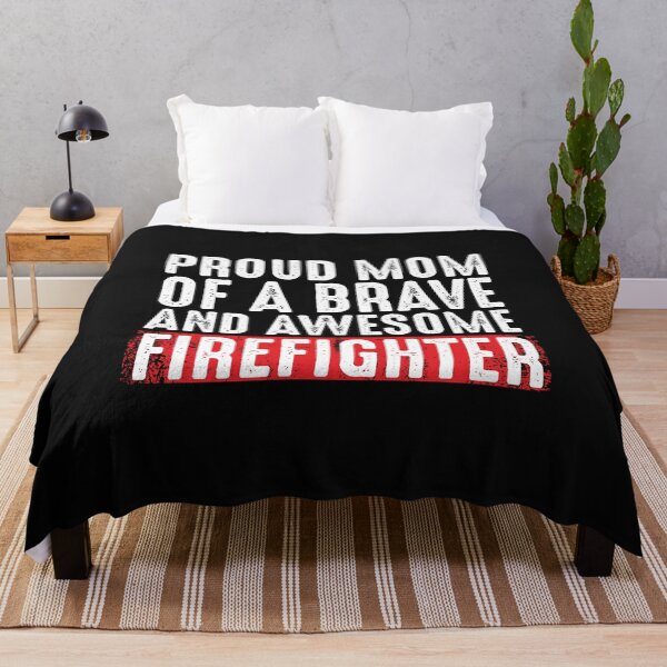 Item preview, Proud Mom of Brave and Awesome Firefighter Red Line  designed and sold by alenaz.