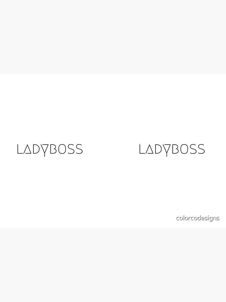ladyboss white by colorcodesigns