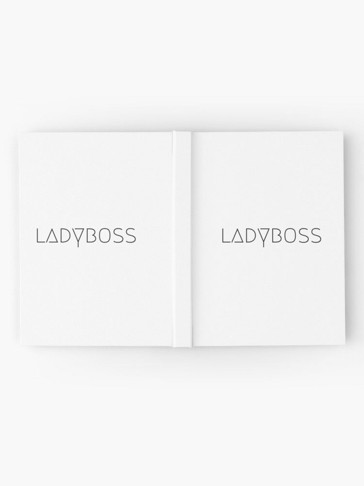 Alternate view of ladyboss white Hardcover Journal