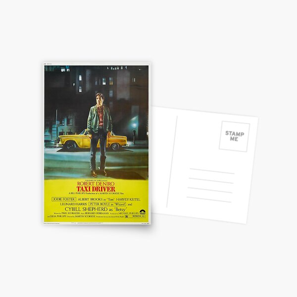Affiche de film de chauffeur de taxi Carte postale