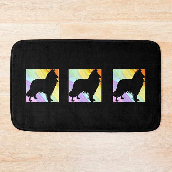 Item preview, Colorful Collie Silhouettes designed and sold by ArtistsQuest.