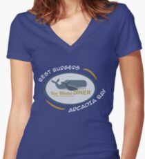 Two Whales Diner Tourist Shirt - Episode 2 Women's Fitted V-Neck T-Shirt