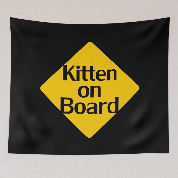 Item preview, Baby Kitten On Board - Cat Sticker designed and sold by deanworld.