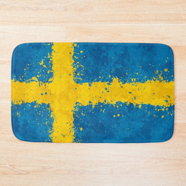 Item preview, Sweden Flag Action Painting - Messy Grunge designed and sold by GrizzlyGaz.