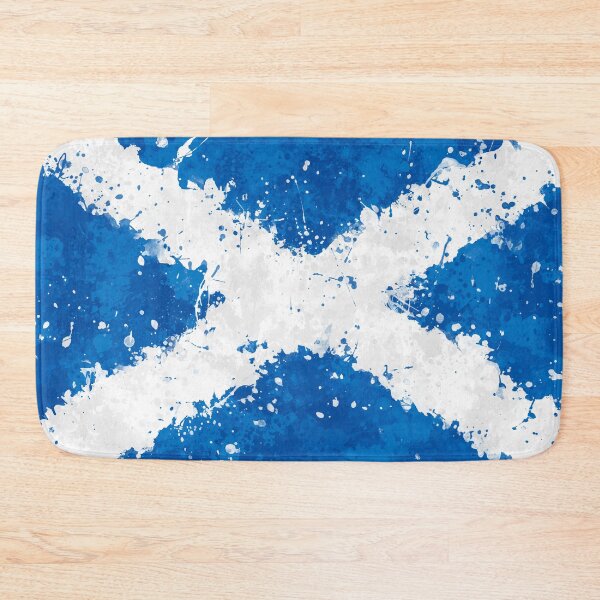 Item preview, Scotland Flag Action Painting - Messy Grunge designed and sold by GrizzlyGaz.