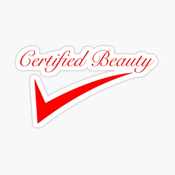 Belleza certificada Pegatina
