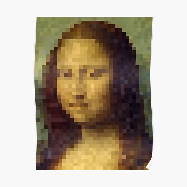 Mona Lisa Pixel Art Easy