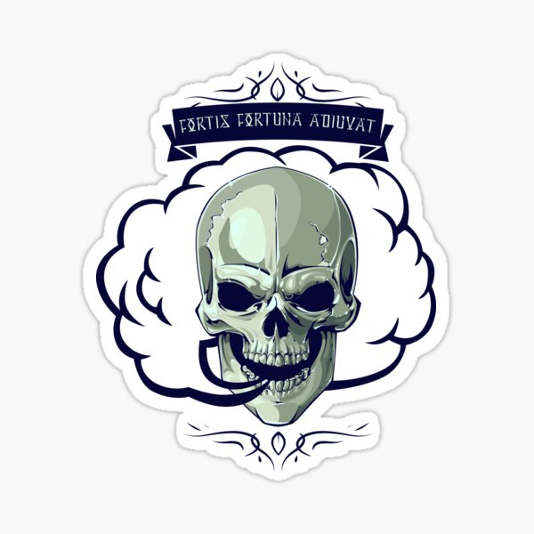Fortis Fortuna Adiuvat (Fortune Favors The Brave) - Sticker Graphic - Auto,  Wall, Laptop, Cell, Truck Sticker for Windows, Cars, Trucks