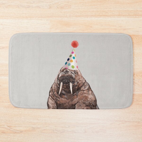 Item preview, Moody Walrus with Party Hat designed and sold by bignosework.