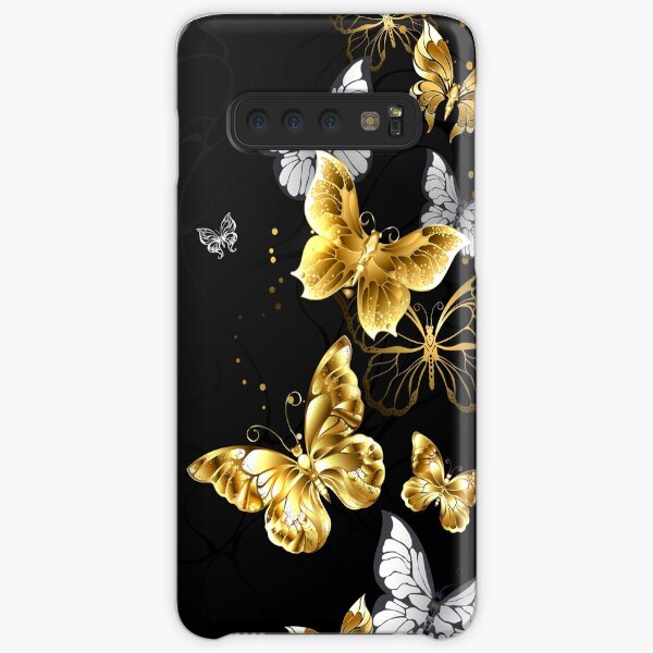 Gold and White Butterflies Samsung Galaxy Snap Case