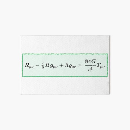 #General #Relativity - #Einstein Field #Equations (EFE; also Known as Einstein's Equations) Art Board Print