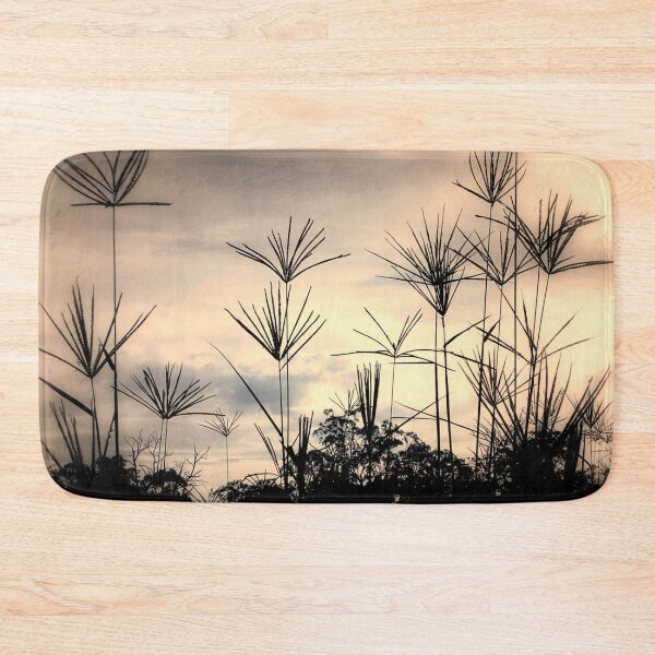 Item preview, Grass silhouetted against pink sky designed and sold by jaynerushton.