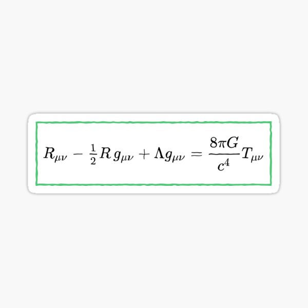 #General #Relativity - #Einstein Field #Equations (EFE; also Known as Einstein&#39;s Equations) Sticker
