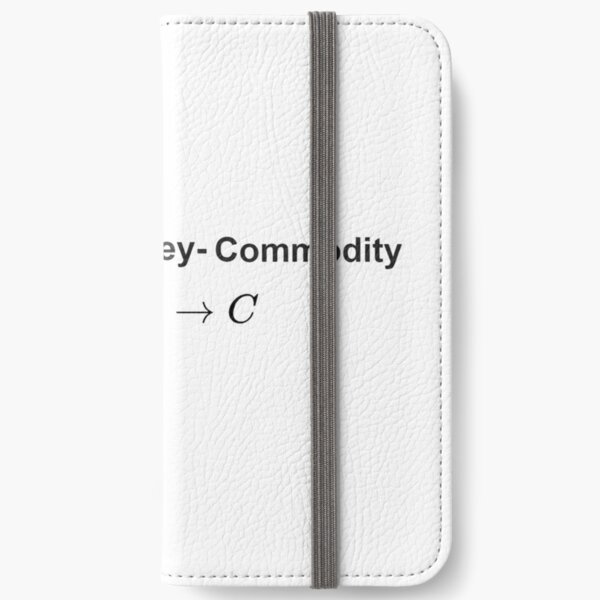  The #Metamorphosis of #Commodities.  #Marx examines the paradoxical nature of the exchange of commodities:   Commodity-#Money-Commodity  iPhone Wallet