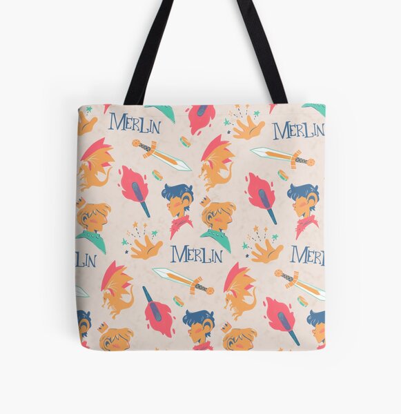 Merlin Pattern All Over Print Tote Bag
