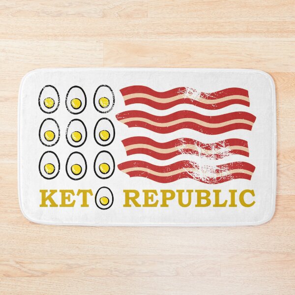 Item preview, KETO REPUBLIC EGGS AND BACON Sticker designed and sold by aydapadi.