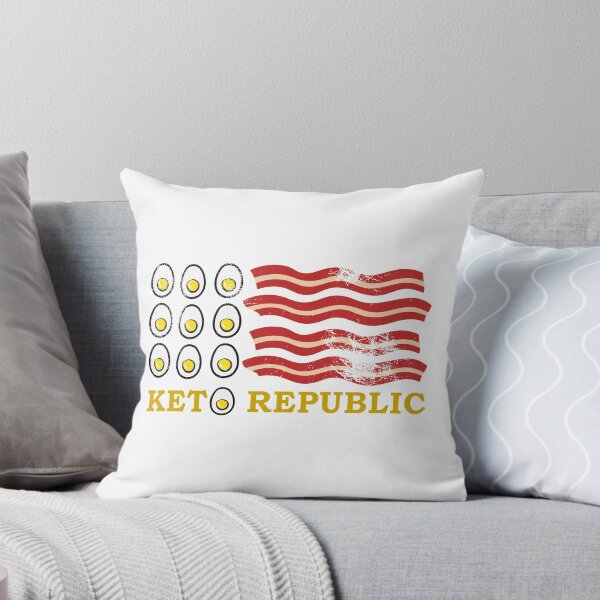 Item preview, KETO REPUBLIC EGGS AND BACON Sticker designed and sold by aydapadi.
