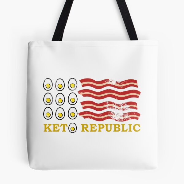 Item preview, Pegatina HUEVOS Y BACON REPÚBLICA KETO designed and sold by aydapadi.