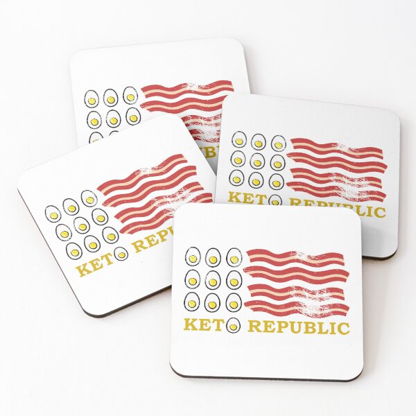 Item preview, KETO REPUBLIC EGGS AND BACON Sticker designed and sold by aydapadi.