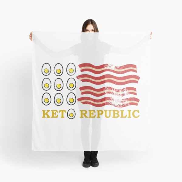 Item preview, KETO REPUBLIC EGGS AND BACON Sticker designed and sold by aydapadi.