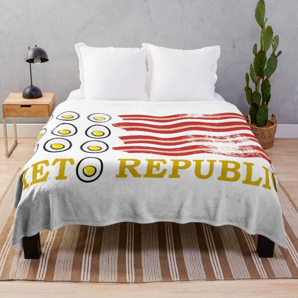 Item preview, KETO REPUBLIC EGGS AND BACON Sticker designed and sold by aydapadi.