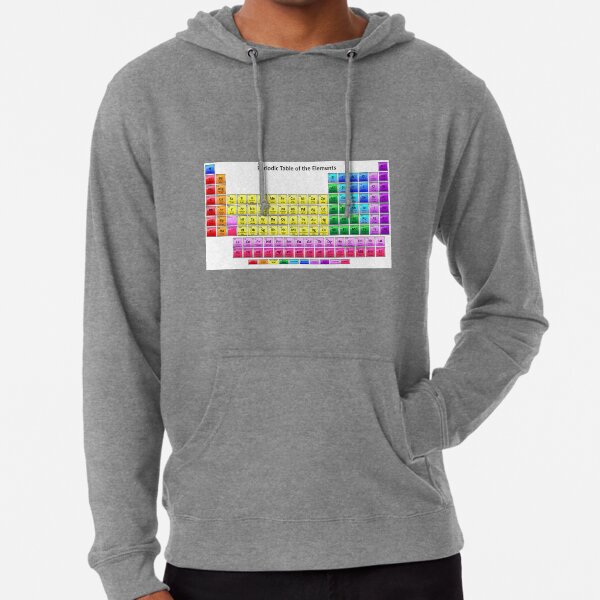 Mendeleev’s periodic table of the elements Lightweight Hoodie